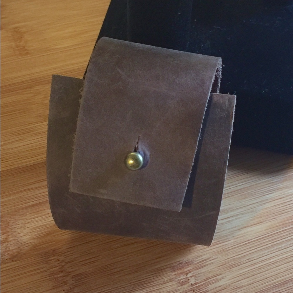 ‘Sharp Edges’ Genuine Leather Cuff